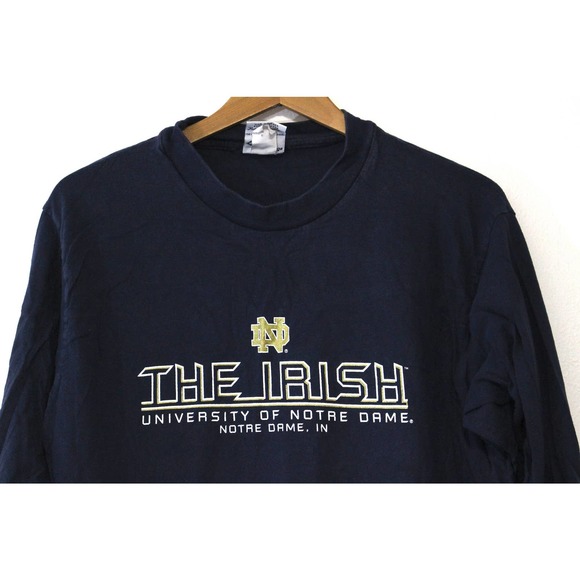 Vintage Notre Dame Fighting Irish Long Sleeve T Shirt Large - Picture 2 of 4